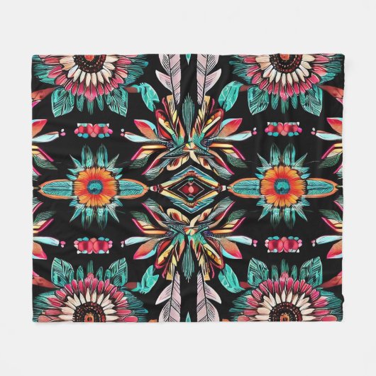 Couverture Polaire Bohemain amérindien (Devant (Horizontal))