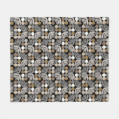 Couverture Polaire Bohème Noir Gris (Devant (Horizontal))