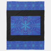 Couverture Polaire Bohême Tranquille Blue Star Flower Cosy (Devant)