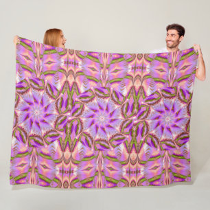 Couverture Polaire Bohème Un Lys Dans La Vallée Floral Cosy