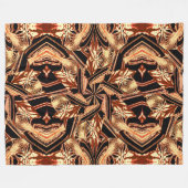 Couverture Polaire Bohème Un Pansy Dans Le Jardin Abstrait Cosy (Devant (Horizontal))