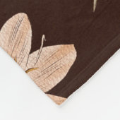 Couverture Polaire Bohemian floral seamless pattern with dark brown b (Coin)