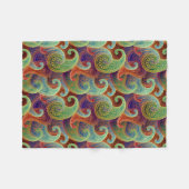 Couverture Polaire Bohemian Paisley Motif intemporel (Devant (Horizontal))