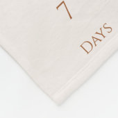 Couverture Polaire Boho Baby Milestone Woodland Animal Wreath (Coin)