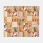 Couverture Polaire Boho Bloque Floral (Devant (Horizontal))