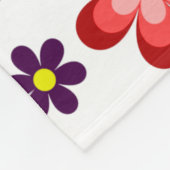 Couverture Polaire Boho Blue Purple Red Flowers Small Fleece Blanket (Coin)