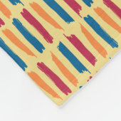 Couverture Polaire Boho Brushstroke Fleece Blanche (Coin)