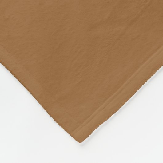 Couverture Polaire Boho Burnt Ochre couleur solide (Coin)