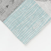 Couverture polaire BoHo Cheval sauvage - Aqua/Grey (Coin)