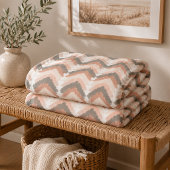 Couverture Polaire Boho Chevron