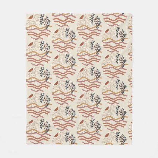 Couverture Polaire Boho Chic Blanket | Design artistique cosy (Devant)