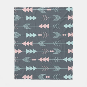 Couverture Polaire Boho de style bohème : Motif ethnique sans peau