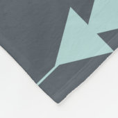 Couverture Polaire Boho de style bohème : Motif ethnique sans peau (Coin)