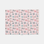 Couverture Polaire Boho design avec OM (Devant (Horizontal))