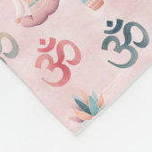Couverture Polaire Boho design avec OM (Coin)