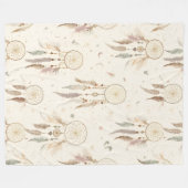 Couverture Polaire Boho Dreamcatcher Fleece Blanket | Ethereal (Devant (Horizontal))