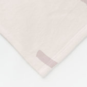 Couverture Polaire Boho Falala Script rose et Brown (Coin)