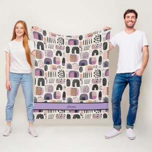 Couverture Polaire Boho Fall Purple