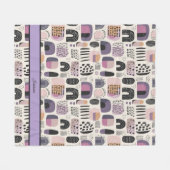 Couverture Polaire Boho Fall Purple (Devant (Horizontal))