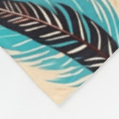 Couverture Polaire Boho Feathers (Coin)