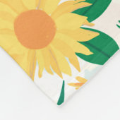 Couverture Polaire Boho Fleur sauvage Meadow Floral Design (Coin)