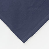 Couverture Polaire Boho Floral Navy Bleu (Coin)