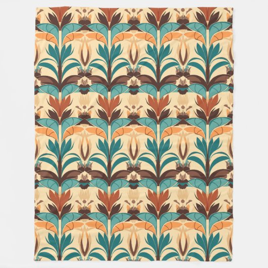 Couverture Polaire Boho moderne du milieu du siècle (Devant)