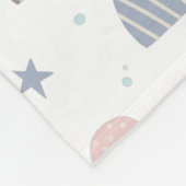 Couverture Polaire boho moderne pastel arc-en-ciel étoiles (Coin)