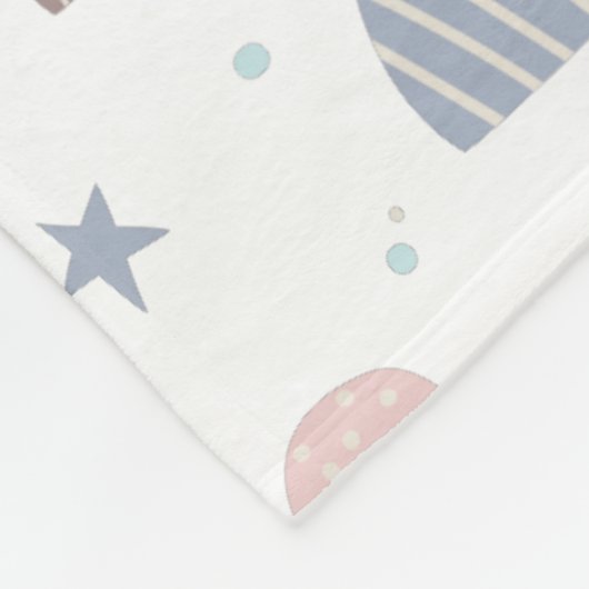Couverture Polaire boho moderne pastel arc-en-ciel étoiles (Coin)