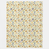 Couverture Polaire Boho motif 01,w Lyellow BG (Devant)