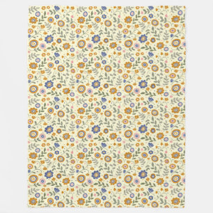 Couverture Polaire Boho motif 01,w Lyellow BG