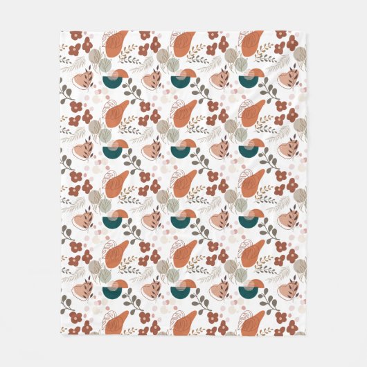 Couverture Polaire BOHO Motif esthétique A10 (Devant)