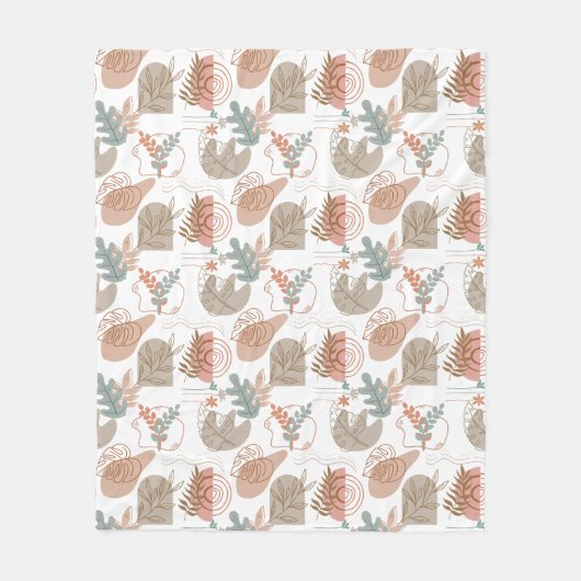 Couverture Polaire BOHO Motif esthétique A11 (Devant)