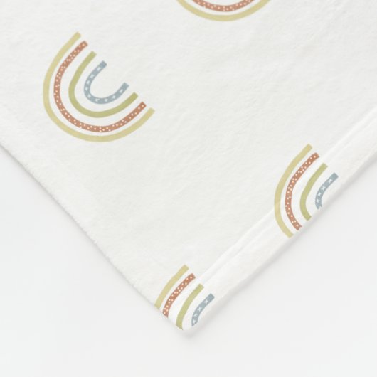 Couverture Polaire Boho Neutral Arc-en-ciel moderne Ceinture bébé (Coin)