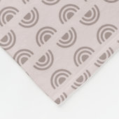 Couverture Polaire Boho Neutral Rainbow Fleece Blanket (Coin)