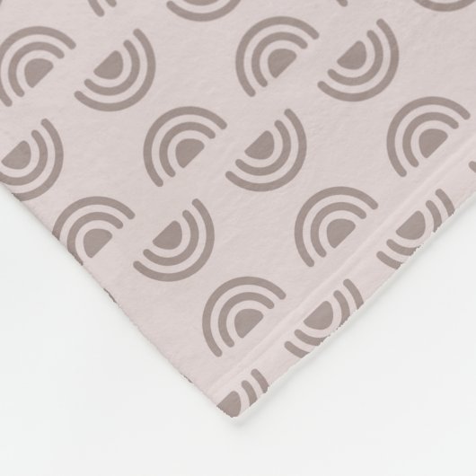 Couverture Polaire Boho Neutral Rainbow Fleece Blanket (Coin)