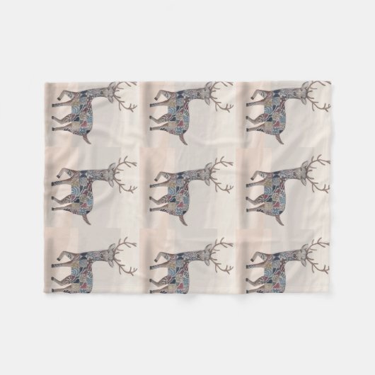 Couverture Polaire Boho Nursery Art Baby Blanket (Devant (Horizontal))