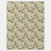 Couverture Polaire Boho Paisley Blanket - Touche terre et élégante (Devant)