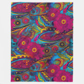 Couverture Polaire Boho Paisley Floral (Devant)