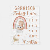 Couverture Polaire Boho Rainbow Cute Baby Photo Stroller Personnalisé (Devant)