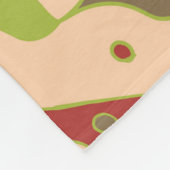 Couverture Polaire Boho Retro Moderne Graphisme Blanche Toison (Coin)