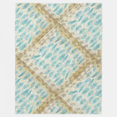 Couverture Polaire Boho Room Moderne Abstrait Motif en plumes (Devant)