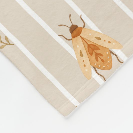 Couverture Polaire Boho Scarabée (Coin)