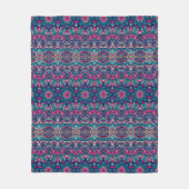 Couverture Polaire Boho Style Pink Fleece Blanche (Devant)