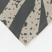 Couverture Polaire Boho Tropical Grunge Palm Feuille Motif (Coin)