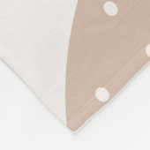 Couverture Polaire Boho Unicorn Nom personnalisé Blanche (Coin)