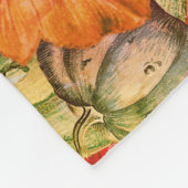 Couverture Polaire BOHO Watercolor Citrouille Fall Thanksgiving Party (Coin)