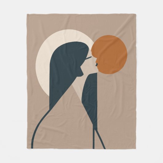 Couverture Polaire Boho Woman Sun (Devant)