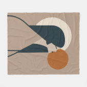 Couverture Polaire Boho Woman Sun (Devant (Horizontal))