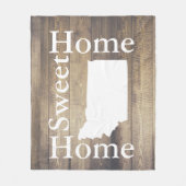 Couverture Polaire Bois à la maison doux à la maison rustique de (Devant)